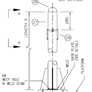 Instrumentpaal (tweevoudig)