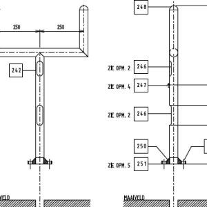 Instrumentpaal 3 instrumenten